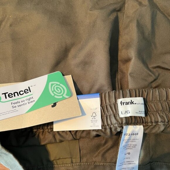 NWT Frank And Oak Large Olive Green Shorts - Picture 3 of 4